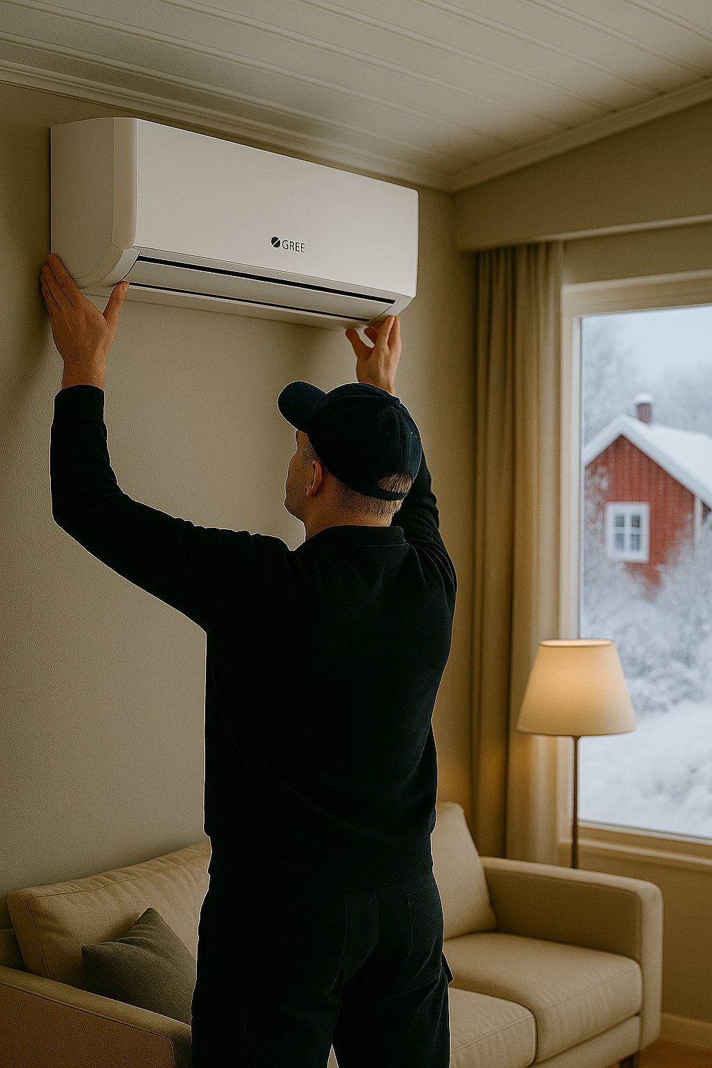 Installation Luftvärmepump