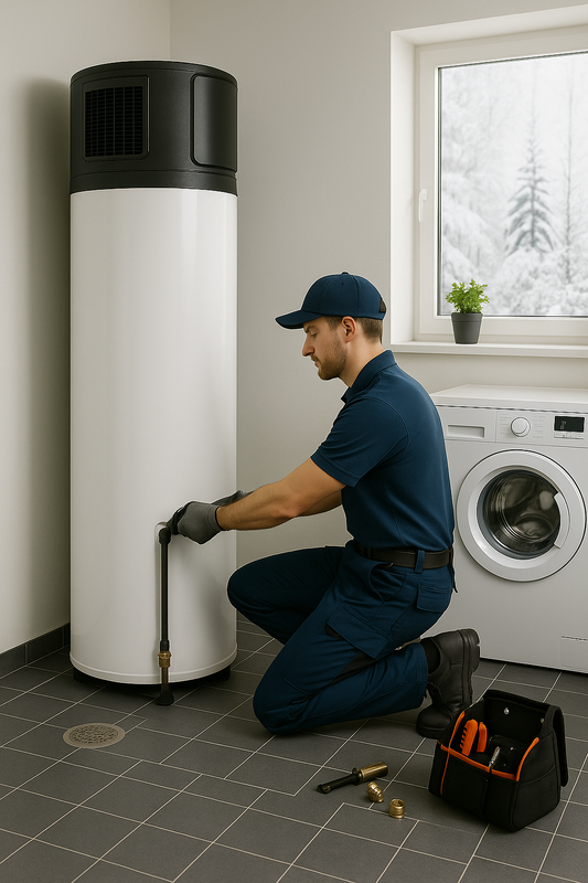 Installation värmepumpsberedare