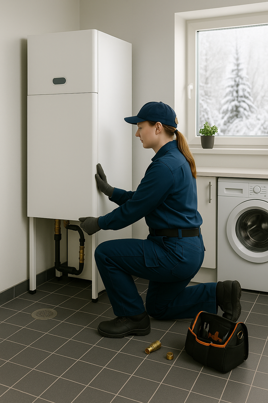 Standardinstallation av Frånluftsvärmepump